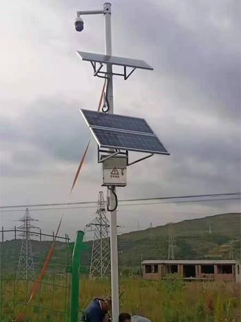 太阳能监控杆安装